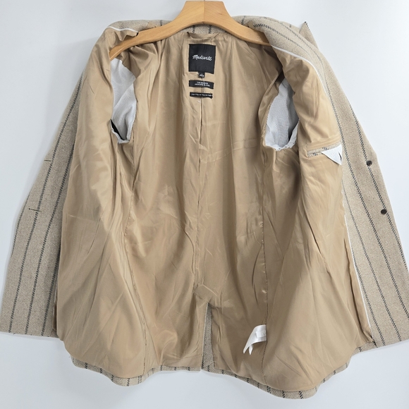 Madewell Bedford Oversized Blazer Jennifer Stripe Belted - Picture 10 of 16